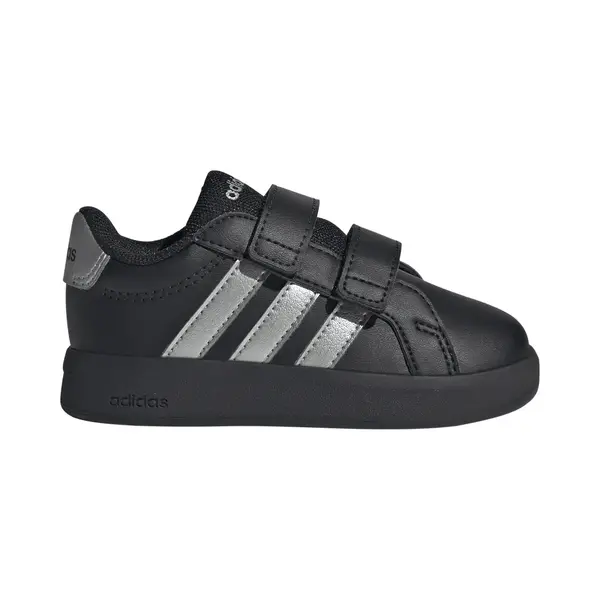 Adidas Unisex - Bebis Grand Court 3.0 Infants Shoes, Core Black/silver Met./core Black, 23 Eu thumbnail