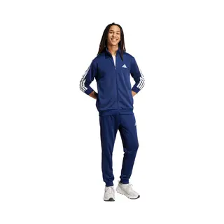 Adidas Sportswear Basic French Terry 3 Stripes Trainingsanzug Marineblau/weiß - Xxl