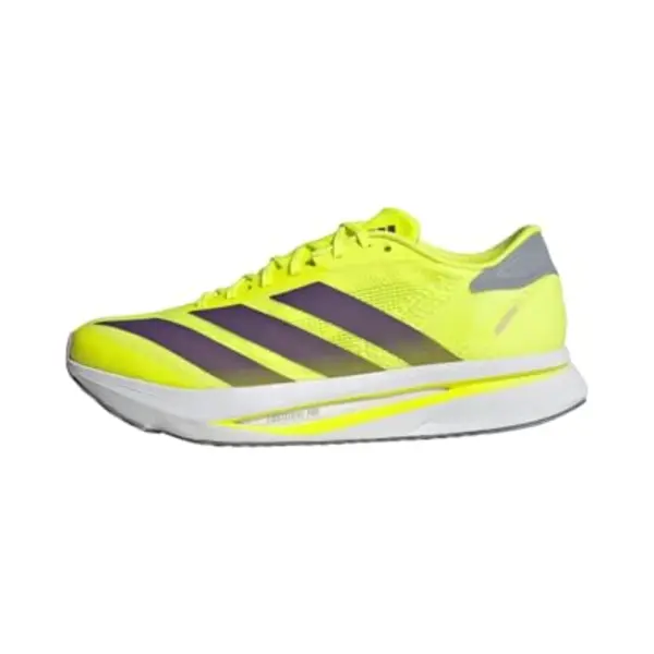 Adidas Men's Adizero Sl2 Shoes, Solar Yellow/Aurora Plum/Powder Plum, 9 Uk thumbnail