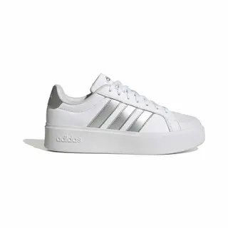 Adidas Dames Streettalk Bold Sneaker Dames Plateau Schoenen KJ3857 Wit/zilver