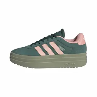 Adidas Women's Vl Court Bold Shoes, Collegiate Green/Haze Coral/Semi Frozen Turbo, 7.5 Uk