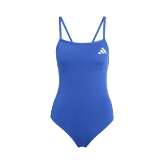 Adidas Performance Zwempak Met V-rug En Dunne Bandjes - Dames - Blauw