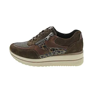 Waldläufer K-Luana Sportschoenen Met Veters, Bruin, Cognac Kaki Hout
