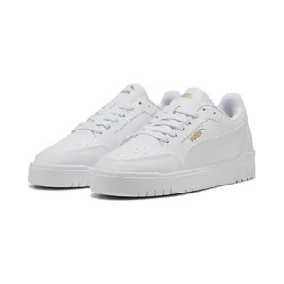 Puma Shuffle Downtown Sneaker, Unisex, Weiß/Weißgold, 8 Uk