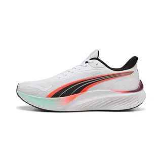 Puma Pounce LiteRoad Uniseks Hardloopschoenen, Puma Wit En Rood, 43 Eu