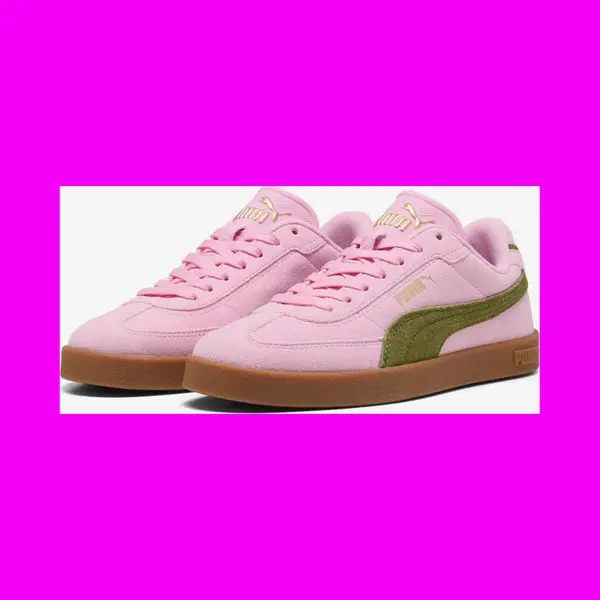 Puma Club Ii Era, Suède, Uniseks, Olijfgroen Glitter Roze, 37 Eu thumbnail