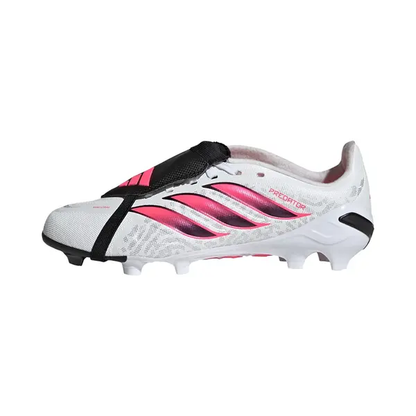 Adidas Unisex League Fold- Over Tongue Firm Ground Football Boots Kids Shoes, Ftwr White/Solar Turbo/core Black, 3 Uk thumbnail
