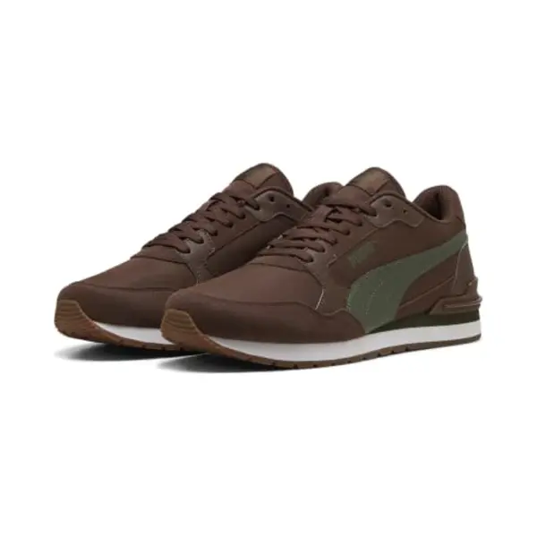 Puma St Runner V4 Nl Sneakers, Uniseks, Voile Mousse Bruin Kastanjebruin Puma Rubber Wit, 45 Eu thumbnail