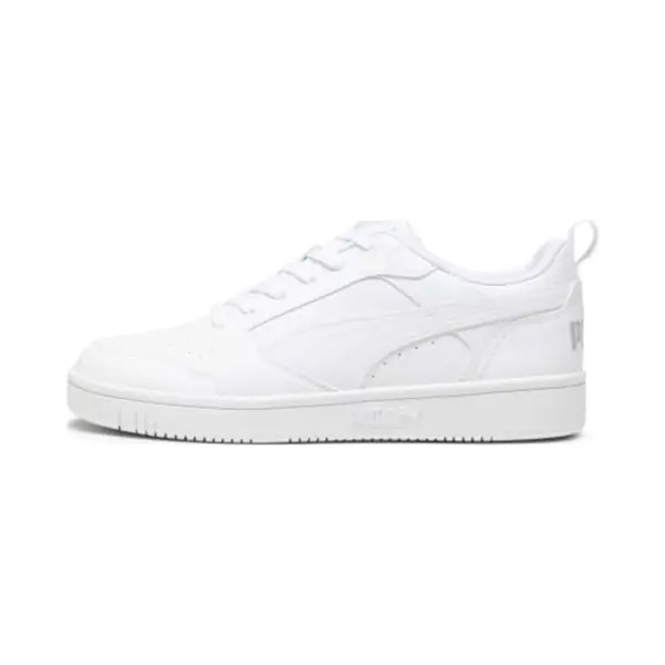 Puma, Unisex, Sneakers, Rebound V6 Laag, Wit, Grijs, (37.5) thumbnail