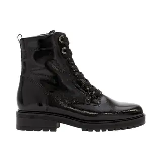Gabor Damen Schnürstiefeletten, Frauen Stiefeletten, Komfortable Mehrweite (H), reißverschluss, Boots, Stiefel, schwarz (Mic/Gold), 37.5 Eu / 4.5 Uk