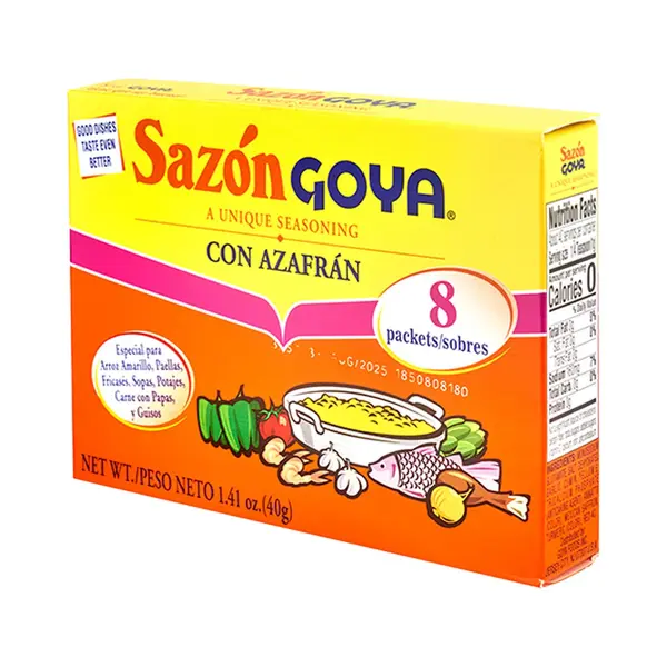 Goya Sazon Con Azafran - Kruiden Voor Soepen, Rijst En Stoofschotels - 40g thumbnail
