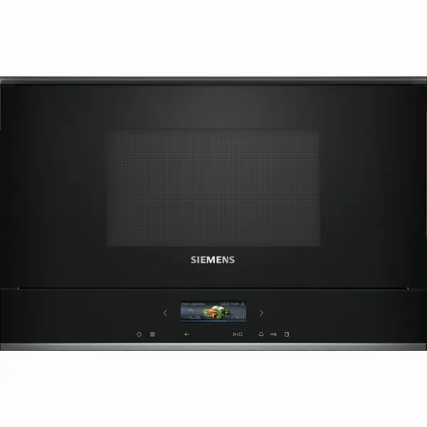 Siemens iQ700 BF722L1B1 Mikrowelle Einbau Solo Mikrowelle 21 L 900 W Schwarz thumbnail