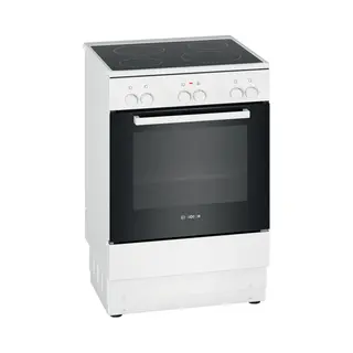 Bosch Serie 2 HKA004020U fornuis Vrijstaand fornuis Electrisch Keramisch Wit