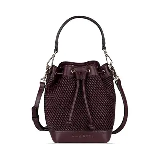 Bugatti Julice Sac Seau Pour Femme, Sac à Bandoulière En Similicuir Embossé Bordeaux