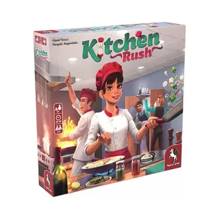 Pegasus Spiele Press Kitchen Rush Board Game Ages 8+ 2-4 Players 20-60 Minutes Playing Time 51223E Multicolor