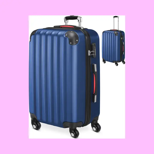 monzana® Reiskoffer Blauw Kunststof 40x25x60cm Hardcase 62 L thumbnail