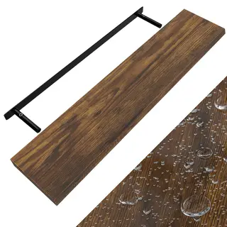 Casaria® Floating Shelf Dark Oak 110cm