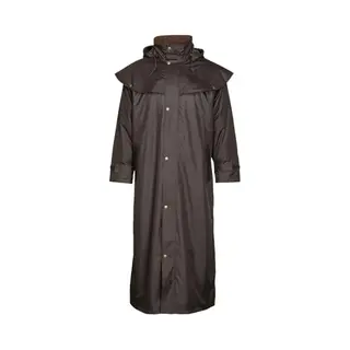 Scippis Stockman Coat – Wasserdichter Reit- & Regenmantel Mit Kapuze, Schultercape Und Reitschlitz – Für Reiten, Motorrad & Outdoor (De/Nl/Se/Pl,