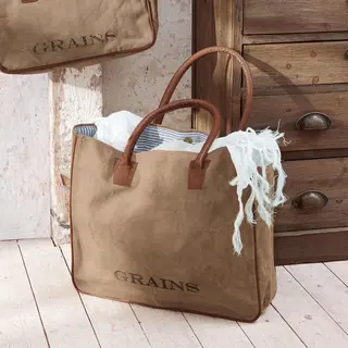 Loberon Tas Grains Kaki
