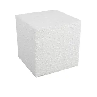Piepschuim Vorm - Kubus/vierkant - Wit - 10 X 10 X 10 Cm - Polystyreen Figuur - Hobby/knutselen - Surprise Maken