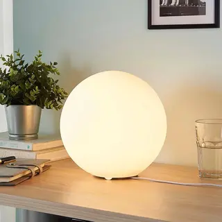 Lindby - Tafellamp - 1licht - Glas - H, 24.5 Cm - E27 - Wit
