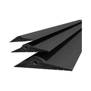 Dq-Pp Garagentor Dichtung – 1m – 15mm X 80mm – Schwarz – Bodenabdichtung Aus Epdm – Gummidichtung – Garagendichtung – Gummischwelle –