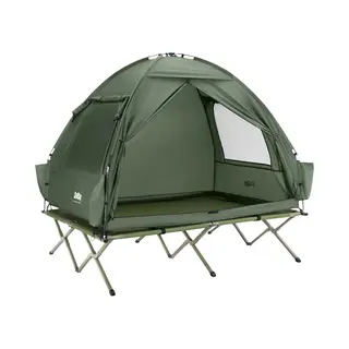 SoBuy 3in1-Zelt Campingzelt Outdoor 2 Person Grün 193x188x145cm OGS32-Ii-L-Gr