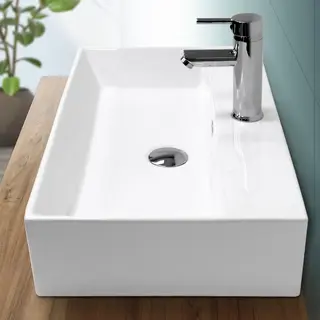 LuxeBath Wastafel 600x360x130 Mm Keramisch Wit