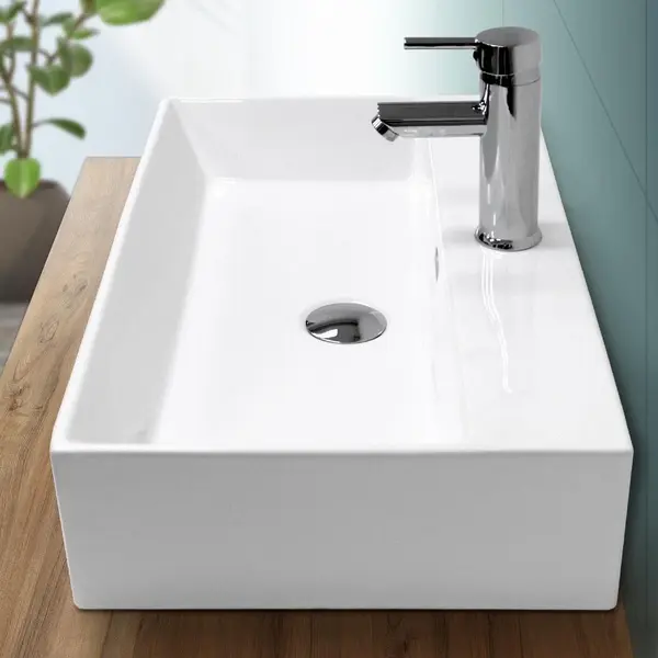 LuxeBath Wastafel 600x360x130 Mm Keramisch Wit thumbnail