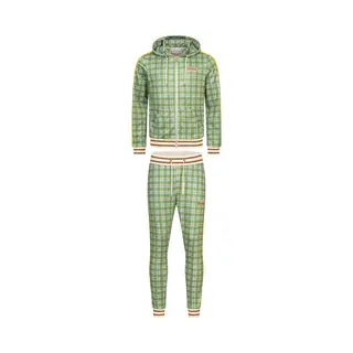 Lonsdale Trainingsanzug Littlestone ''The Gentlemen'' Trainingsanzug Schmale Passform Green/Yellow/Ecru-Xxl