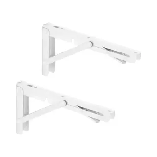 1 Paar Klapconsoles For Zware Lasten 250 X 120 Mm Wit Draagkracht Tot 150 Kg Van Sotech