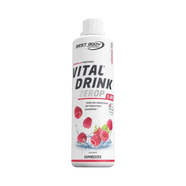 Best Body Nutrition Vital Drink Zerop (500ml) Raspberry - Intra- & Post-Workout - Intra-Workout thumbnail