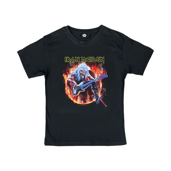 Iron Maiden Metal-Kids - Fear Live Flame T-Shirt Black thumbnail