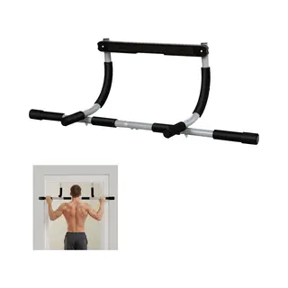Homcom Optrekstang Staal, Schuim, Pe 92L X 40B X 17H Cm Zwart
