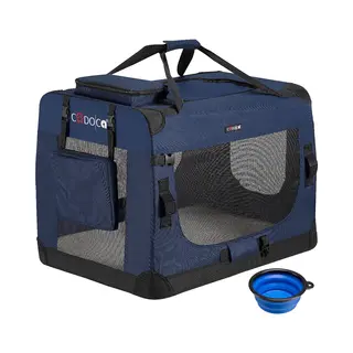 Cadoca Honden & Katten Reismand L - 70x52x50cm - Marine Blauw