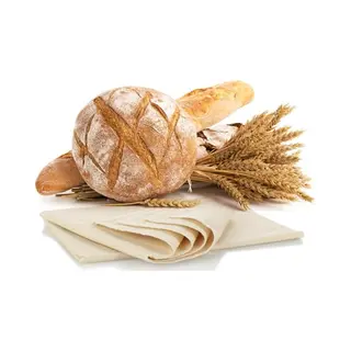 Robin Goods® 2X Linen Cloth For Baking Bread - Dough Cloth Made From 100% Natural Linen - Baker's Linen For Preparing Dough And Baking (75x45cm - 2