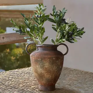 Loberon Vaas Romanus Antiekbruin