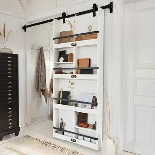Loberon Schuifdeur Besançon Wit/zwart