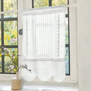 Loberon Vitrage Wistelle Wit