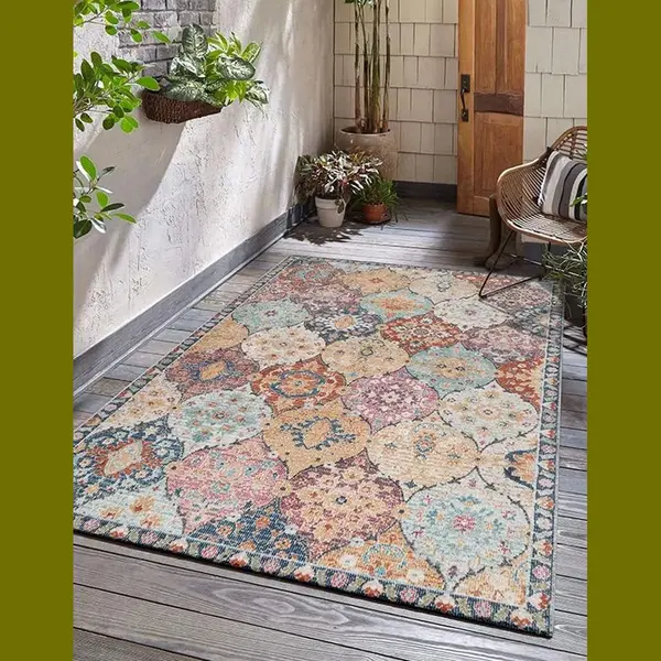 The Carpet Palma Robust Outdoor Rug, Modern Design, Weatherproof And Uv-Resistant, For Balcony, Also Suitable For Kitchen Or Dining Room, thumbnail