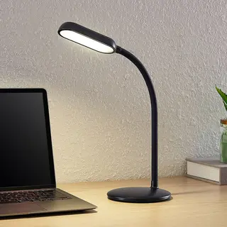 Prios Led-Akkutischleuchte Opira, Schwarz, Usb, Touchdimmer