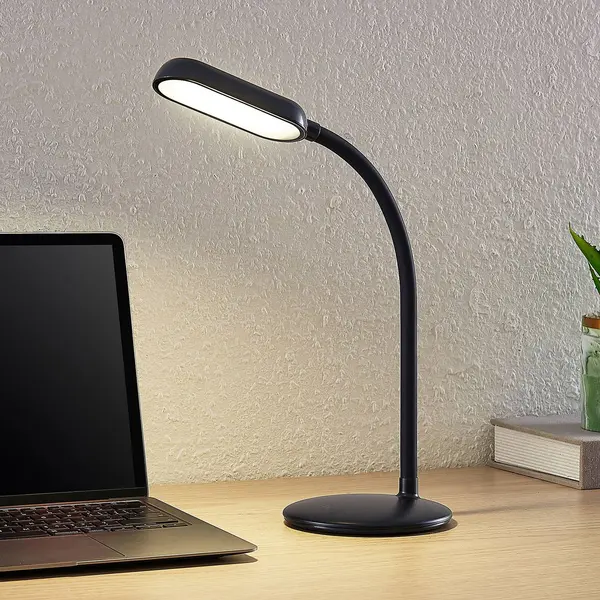 Prios Opira Led Rechargeable Table Lamp, Black, Usb, Touch Dimmer thumbnail