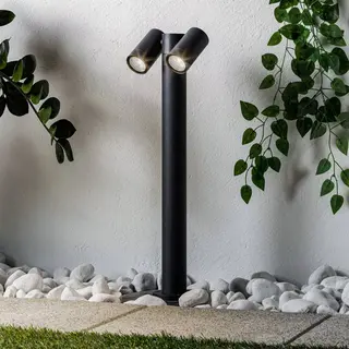 Prios Tuinpadverlichting Tulimar, 2-lamps, 60cm, Metaal, IP65