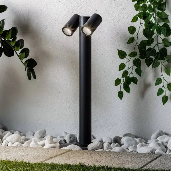 Prios Tulimar Path Light, 2-bulb, 60cm, Metal, IP65 thumbnail