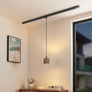 Arcchio - Railverlichting - 1licht - Staal, Kunststof, Textiel - H, 11 Cm - E14 - Zandzwart