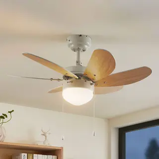 Lindby - Ceiling Fans With Lighting 'minja' Made Of Metal For Living Room & Dining Room