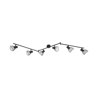 Lindby - Plafondlamp - 6lichts - IJzer - H, 22 Cm - E14 - Zwart