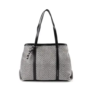 Tom Tailor Mirelle Damen Shopper Umhängetasche Reißverschluss Groß Schwarz