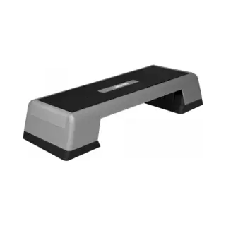 Gorilla Sports® Aerobic Step Platform - 3 Levels Adjustable Height, Stable, Non-Slip Feet, Space-Saving, Plastic, Max Load 300 Kg - Steppers For