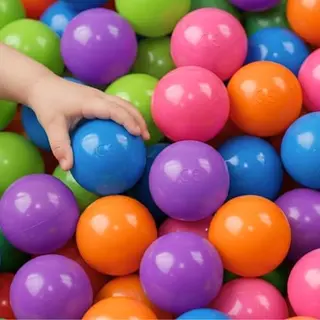 LittleTom Ballen Voor Ballenbak - 50 Plastic Speelballen 5, 5cm - Motoriek